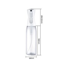 반자동 미스트 500ml 안개 분사 식물 미세 미니 물 스프레이 미용실 분무기 물뿌리개, 미스트 분무기 하양 헤드