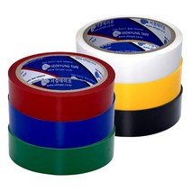 일반컬러 셀로판테이프 (24mm - 4개) 화이트, 4개