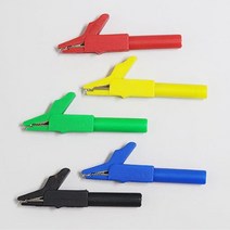 칼라 전선집게 악어이빨클립 PCB 회로기판 4미리잭