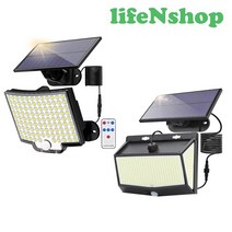 라이프엔 점보106구 초고스펙468구 패널분리형 LED태양광 센서등 태양열 정원등 가로등 외부벽등, 1 점보106구 패널분리형