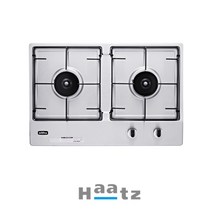 하츠 HGR-2040DS 2구 가로형 빌트인 가스레인지 건전지형 도시가스(LNG)