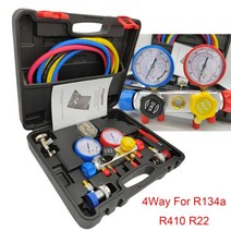 자동차 도구 세트 냉동 에어컨 매니폴드 게이지 유지 보수 도구 프레온 추가 게이지 forr22 r-410a r-134a r-404a, 1-사진으로
