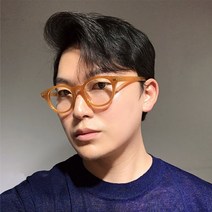 남자 여자 공용 뿔테 안경테 하금테 하프클리어 사각 패션 안경테