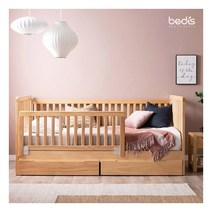 [베디스] 컬러원목시리즈 평상형 데이베드 침대 안전가드_SB181, 색상:오크