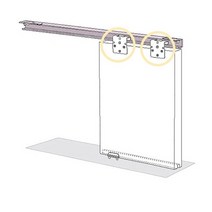 미닫이 여닫이 문 슬라이딩 호차세트 바퀴 로라 하부가이드 스토퍼 포함