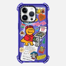 케이스티파이 아이폰 14 Pro 바운스 케이스 Cutest Pizza Boy Peri 퍼플, Peri Purple