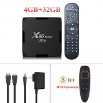 듀얼 와이파이 BT HDR 울트라 TV 박스 안드로이드 11 암로직 S905X4 쿼드 코어 4GB 64GB AV1 8K 미디어 플레이어 셋톱 박스 X96 MAX Plus 2GB 1, 11.Eu 플러그  4G 32G G10S