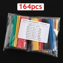 164pcs/530pcs 열 수축 튜브 와이어 절연 슬리브 키트 자동차 전기 케이블 랩 세트 모듬 폴리올