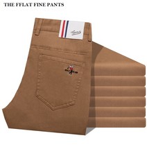 남자 고급 명품 면바지 mens dress pants TENCLE 프리미엄 남성 명품 면바지 GOLF 캐주얼 포스트 팬츠 the fflat