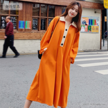 여성용 후드 롱 맨투맨 가을 겨울 기모 원피스 2D356