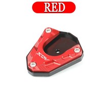 오토바이 풋 사이드 스탠드 패드 플레이트 킥스탠드 확대기 확장 지원 WMoto XDV 250i XDV250si XDV300i LONGJIA XDV250/300 에 적합, 02 RED, 1개