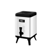 보온통 국통 업소용 수프 캠핑 주방 보냉통 워터저그 물통 뜨거운물 차 우유, 10L 화이트 모델