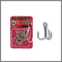 워터맨 샤프 트레블 훅 바다용 루어바늘, 10, SP647PS 10