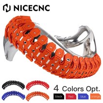 nicecnc 60cm 배기 실드 머플러 파이프 보호기 커버 열 실드 ktm sx xc xcw xc-w tpi 6일 125 250 300 2012-2023, 검은색