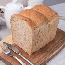 유동부 치아바타 3곡 통밀식빵 500g 1개 (무설탕 무우유 무달걀 무버터 비건 저온숙성발효종)