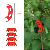 가게오픈화분 꽃잔디씨앗 여름꽃모종 국화모종 야채 토마토 고정 클립 굽힘 방지 클램프 꽃, 100개, 빨간색