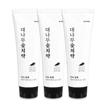자연유래 대나무 숯치약 잇몸치약 잇몸에좋은치약 구취제거 덴탈케어 120g x 3개, 없음