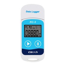 해외 RC 5 USB 온도 데이터 로거 고정밀 데이터 로거 레코더 32000 판독 지점 온도 레코더 40% PROD3, 01 RC-5