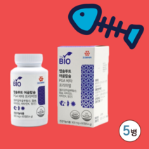 폴리감마글루탐산 PGA 비타민D K 효능 어골칼슘 해조칼슘 정 알약 식약처 건강기능 식품 인증 추천, 60정x5개