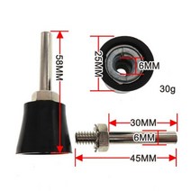 드러멜 드레멜 다용도조각기 1 인치 25MM 백업 샌딩 패드 전기 그라인더 용 샌더 백킹 연마 도구 Dremel 로타리 공구 및 연삭, 6MM Shank