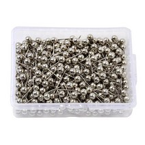 코르크 콜크 보드판 까꿍판 환경판 메모판 메뉴판 1000PCS 맵 압정 푸시 핀 4MM 6MM 플라스틱 헤드 스틸 포, 04 은_01 6mm