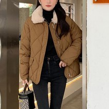 스타일아유 카라넥 숏 패딩 점퍼 루즈핏 아우터 3color