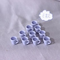112 미니어처 인형의 집 미니 컵 음료 5 개/세트 OB11 인형 가상 놀이 주방 액세서리 장난감, [05] purple-5pcs