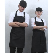 카페 스넵 앞치마 목걸이앞치마 남여 앞치마 뷔페 식당 허리앞치마 단체 홀 어린이집앞치마 서빙앞치마 홀앞치마 요리앞치마, AP-805 검정