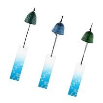 행운벽장식 일본식 윈드차임 후린 골동품 사원 벨 3 개 Iwachu 주철, 한개옵션0