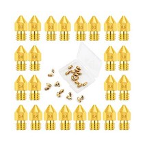 LUTER MK8 0 2mm 0 3mm 0 4mm 0 5mm 0 6mm 0 8mm 1 0mm용 압출기 노즐 3D 프린터 24개 Makerbot Creality CR-10 Ender
