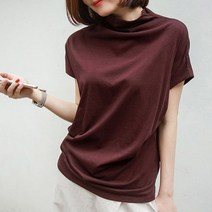 반하나쇼핑 반목폴라 반팔티 반팔 티셔츠