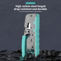 파워딜 Cat7/Cat8 Rj45 테일 클립 커넥터 압착 플라이어 퍼 Cat5e 케이블 클램프 Rj11 8P 6P 네트워크, 하늘색