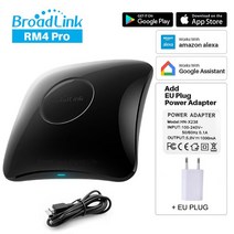 스마트 온도컨트롤러Broadlink-rm Pro 유니버설 지능형 리모컨 스마트 홈 와이파이 + IR 스위치 알렉사와, 02 Add EU Plug, 02 Add EU Plug