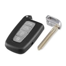 []스마트키복사 차 디지털 개조 버튼 열쇠 KEYYOU 원격 쉘 케이스 기아 소울 스포티지 소렌토 모하비 K2 K5 리오 옵티마 포르테 세라토용 4, For Kia - 4 BTN Left Blade