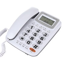 ASE-720 심플한 화이트 빅버튼 발신자표시 유선전화기, 업그레이드 GQ-300(화이트)