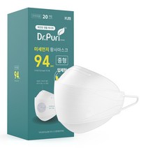 닥터퓨리 KF94 미세먼지 황사마스크 (개별포장) 중형 20매 유통기한 임박특가, 20개입, 1개
