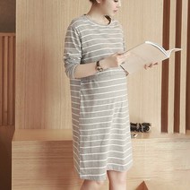 다다랜드 임산부 베이직 스트라이프 원피스