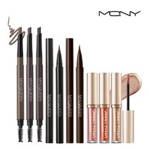 [맥퀸뉴욕] BEST 아이메이크업 세트 (펜라이너+쥬얼글리터+오토브로우), 딥블랙+오렌지토파즈+그레이브라운, 딥블랙+오렌지토파즈+그레이브라운