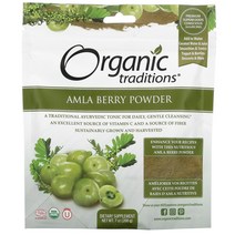 Organic Traditions Amla Berry Powder 암라 베리 파우더 200g, 200g(7oz), 1개