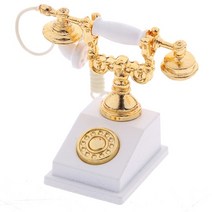 한글타자기 옛날타자기 타자기키보드 1:12 미니어처 빈티지 타자기 전화 금속 모델 연구, 9