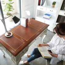 피어젠 이탈리안 책상 화이트빈티지, 화이트