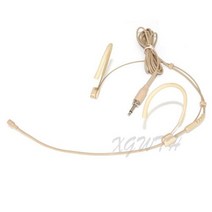헤드 밴드 헤드 Shure Sennheiser AKG Samson MiPro 오디오 테크니카 4 핀 3 핀 TA4F 35mm 잠금 장치 용 무 지향성 마이크 착용, 3.5mm Extemal Lock
