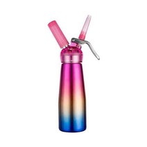 생크림 휘핑기 카페 휘핑 크림 가스 기계 질소 크림기, 실버 알루미늄 병 알루미늄 캡 500ml