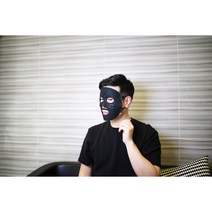 미세전류마스크팩 영양흡수 팩고정 화장잘먹는법 갈바닉 셀프피부관리 블랙/핑크/블루, 블루