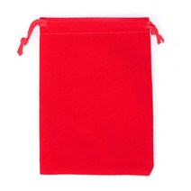 크리스마스 웨딩 선물 가방 및 벨벳 10 개 드로스트링 파우치 여행 도매 저장, 9.5x14.5cm, red