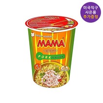 태국 똠양꿍 컵라면 돼지고기맛 6개입 인스턴트 누들 MAMA CUP 사은품 추가증정