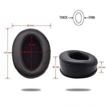 헤드셋이어패드 1 쌍 이어폰 이어 패드 스폰지 소프트 폼 쿠션 교체 소니 MDR V6/ZX 700 Brainwavz HM5 AKG 701