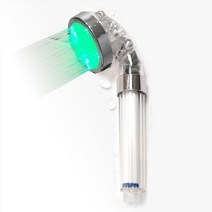 퓨어워터 온도감지 LED 필터 샤워기, 1개