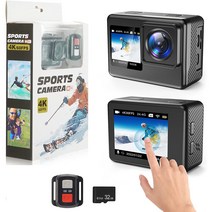 UCOKO X301 pro 30M 수중 비디오 카메라 WiFi EIS Vlog 스포츠 헬멧 카메라 듀얼 스크린 자전거 오토바이 블랙박스, X301 pro (32G TF 카드 포함)