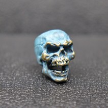 EDC 파라코드 비즈 펑크 해골 레트로 황동 우산 로프 끈 펜던트레드 구리 비드 DIY, 05 Blue Color
